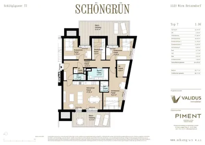 5-Zimmer-Wohnung mieten in Wien – 101,83 m², € 2.480 – Bild 17 von 17