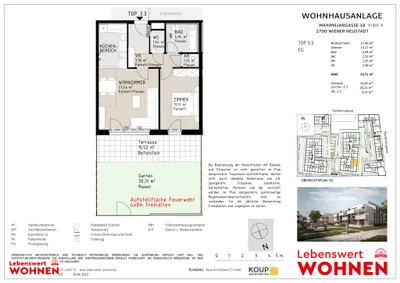 2-Zimmer-Wohnung mieten in Wiener Neustadt – 54,95 m², € 719 – Bild 16 von 19