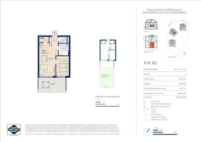 2-Zimmer-Wohnung kaufen in Klagenfurt Land – 47,41 m², € 415.000 – Bild 2 von 12
