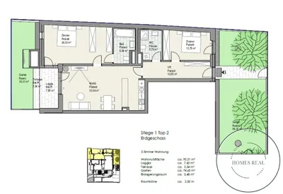 3-Zimmer-Wohnung mieten in Wien – 92,21 m², € 1.926 – Bild 14 von 14