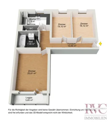 3-Zimmer-Wohnung kaufen in Krems an der Donau – 98,91 m², € 234.900 – Bild 4 von 16