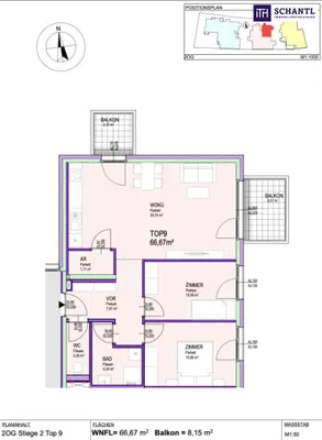 3-Zimmer-Wohnung kaufen in Gänserndorf – 66,67 m², € 339.000 – Bild 14 von 14