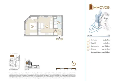 2-Zimmer-Wohnung kaufen in Wien – 41,08 m², € 295.776 – Bild 2 von 10