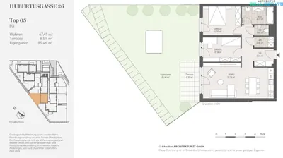 3-Zimmer-Wohnung mieten in Wiener Neustadt – 67,41 m², € 903 – Bild 10 von 11