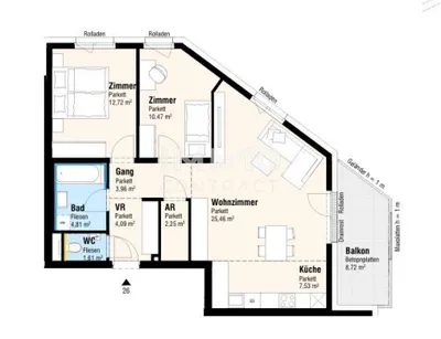 3-Zimmer-Wohnung kaufen in Bruck an der Leitha – 72,9 m², € 368.000 – Bild 4 von 5