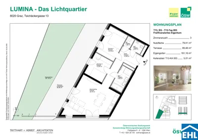 3-Zimmer-Wohnung kaufen in Graz – 77,8 m², € 386.000 – Bild 9 von 10