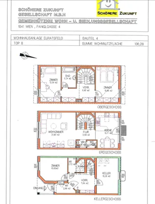 Haus mieten in Amstetten – 106,6 m², € 950 – Bild 2 von 2