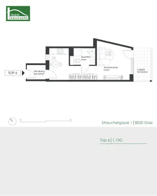 1-Zimmer-Wohnung mieten in Graz – 31,69 m², € 599 – Bild 22 von 22