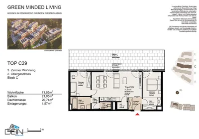3-Zimmer-Wohnung mieten in Bruck an der Leitha – 71,55 m², € 1.140 – Bild 11 von 11