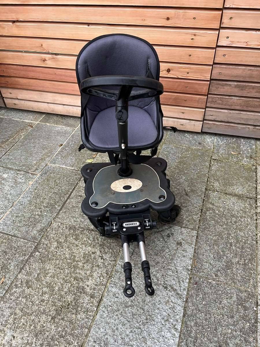 Buggy Board, Kinderwagen Sitz mit Lenkrad und LED Rollen,  40,- (4303  Erla) - willhaben
