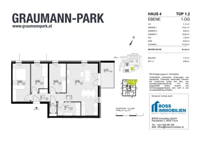 4-Zimmer-Wohnung kaufen in Linz Land – 81,6 m², € 458.500 – Bild 14 von 14