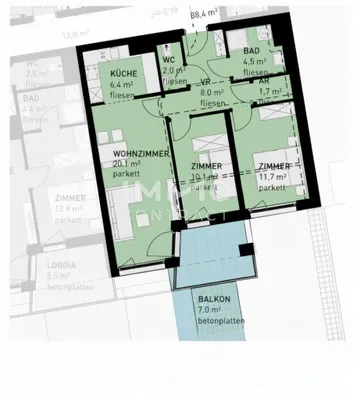3-Zimmer-Wohnung kaufen in Wien – 64,5 m², € 427.500 – Bild 10 von 11