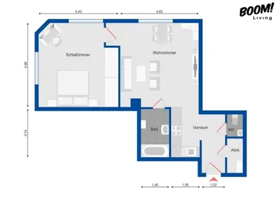 2-Zimmer-Wohnung kaufen in Wien – 63 m², € 249.000 – Bild 9 von 9
