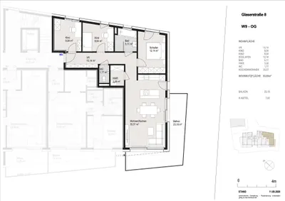 4-Zimmer-Wohnung kaufen in Salzburg Stadt – 83,69 m², € 749.000 – Bild 6 von 6