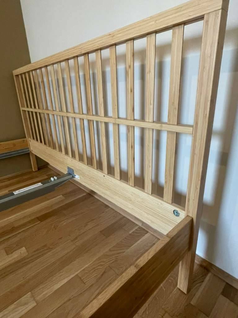 Bettgestell Bambus / IKEA KONGSHUS 160x200,  115,- (1220 Wien) - willhaben