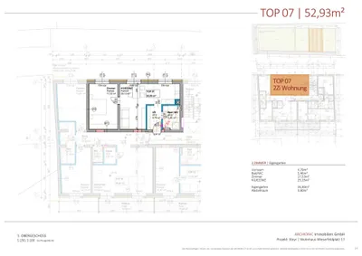 2-Zimmer-Wohnung kaufen in Steyr – 52,93 m², € 298.900 – Bild 3 von 3