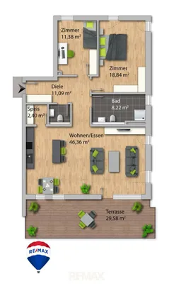 3-Zimmer-Immobilie kaufen in Kufstein – 101 m², € 598.000 – Bild 9 von 9