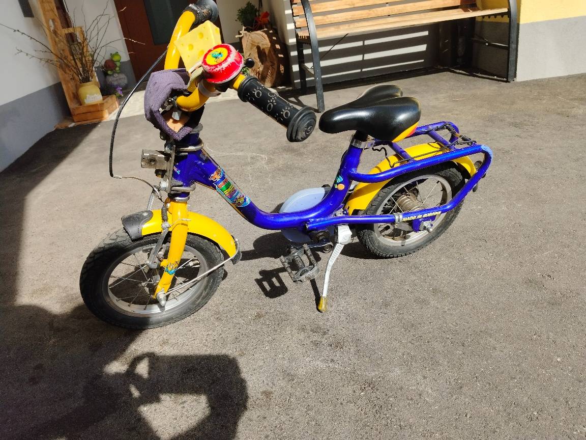 Kinderfahrrad 12.5 Zoll mit Tandem Stange,  100,- (4152 Sarleinsbach) -  willhaben