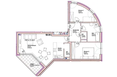 Wohnung mieten in Krems Land – 77,16 m², € 574 – Bild 5 von 14