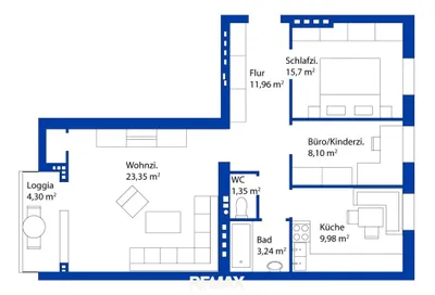 3-Zimmer-Wohnung kaufen in Eferding – 70,3 m², € 129.900 – Bild 14 von 16