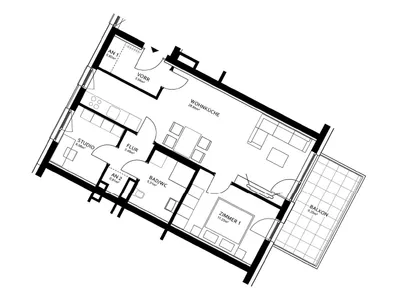 3-Zimmer-Wohnung mieten in Hartberg-Fürstenfeld – 59,8 m², € 646 – Bild 2 von 2