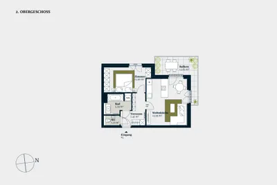 2-Zimmer-Wohnung kaufen in Wien – 52,88 m², € 550.000 – Bild 2 von 16