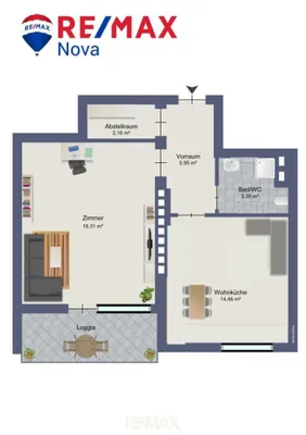 1-Zimmer-Wohnung mieten in Graz – 45,23 m², € 648 – Bild 13 von 13