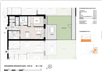 2-Zimmer-Wohnung mieten in Wiener Neustadt – 55,09 m², € 1.016 – Bild 10 von 11
