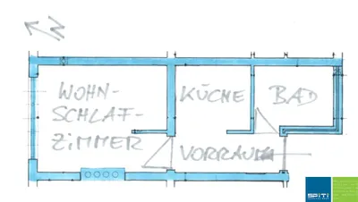 1-Zimmer-Wohnung kaufen in Spittal an der Drau – 26,09 m², € 39.000 – Bild 6 von 6