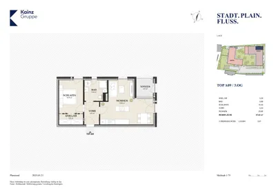 2-Zimmer-Wohnung kaufen in Salzburg Stadt – 47,82 m², € 370.000 – Bild 7 von 7