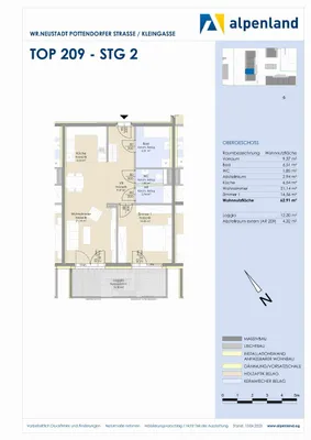 2-Zimmer-Wohnung mieten in Wiener Neustadt – 62,91 m², € 833 – Bild 7 von 7