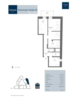 2-Zimmer-Wohnung mieten in Graz – 64 m², € 1.080 – Bild 18 von 18