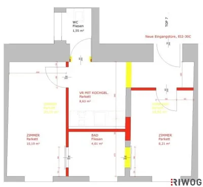 2-Zimmer-Wohnung kaufen in Wien – 33 m², € 139.000 – Bild 3 von 3