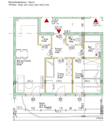 2-Zimmer-Wohnung mieten in Graz – 58,21 m², € 780 – Bild 11 von 11