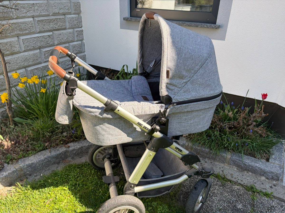 Kombi Kinderwagen, ABC Design Viper 4, Babywanne und Sportsitz,  125,-  (4282 Pierbach (Gde.:Pierbach)) - willhaben
