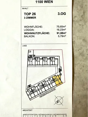 3-Zimmer-Wohnung mieten in Wien – 92 m², € 923 – Bild 6 von 6