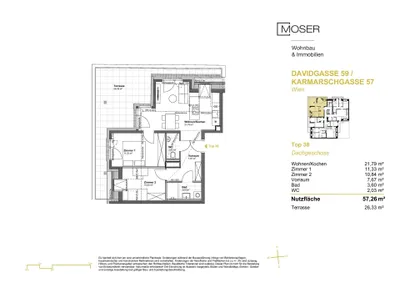 3-Zimmer-Wohnung kaufen in Wien – 57,26 m², € 523.500 – Bild 6 von 8