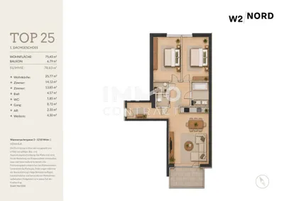 Immobilie kaufen in Wien – 75,43 m², € 413.964 – Bild 12 von 12