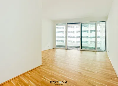 Modernes Single-Apartment nahe UNO City mit Loggia