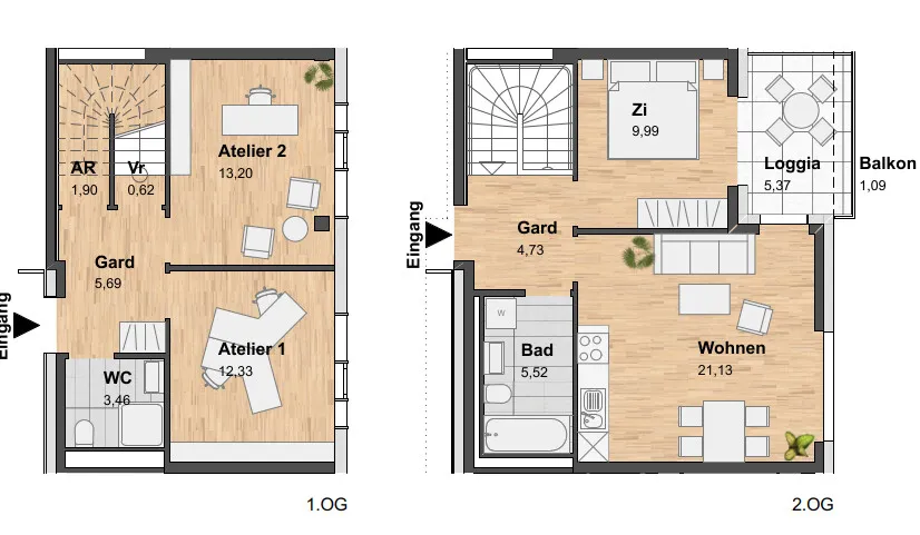 Wohnung – Graz, Murvorstadt, Gries - Ansicht 2