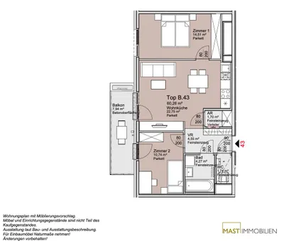 3-Zimmer-Wohnung kaufen in Wien – 60,26 m², € 475.000 – Bild 14 von 14