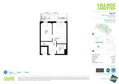 2-Zimmer-Wohnung kaufen in Wien – 43,74 m², € 318.600 – Bild 12 von 12