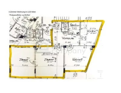 3-Zimmer-Wohnung mieten in Wien – 80 m², € 1.400 – Bild 9 von 11