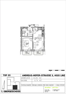 2-Zimmer-Wohnung mieten in Linz – 44,04 m², € 650 – Bild 9 von 9