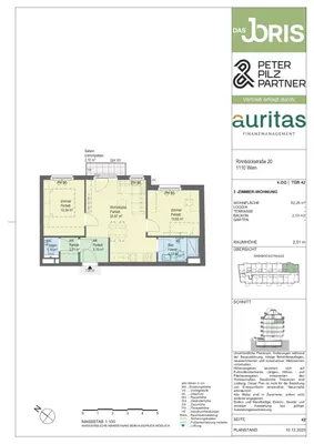 Wohnung kaufen in Wien – 52,2 m², € 330.300 – Bild 5 von 5