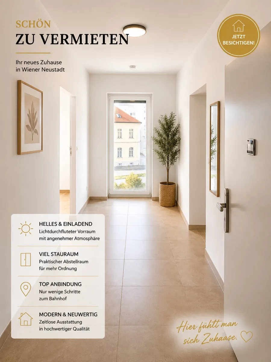 Hochwertige 2-Zimmer-Wohnung Modern & Lichtdurchflutet - Ansicht 3