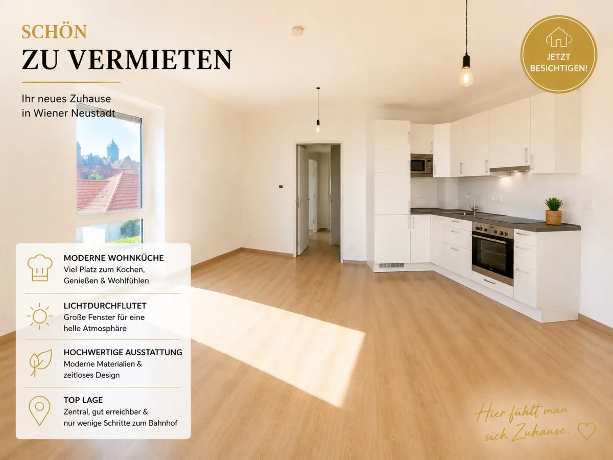 Hochwertige 2-Zimmer-Wohnung Modern & Lichtdurchflutet - Ansicht 2