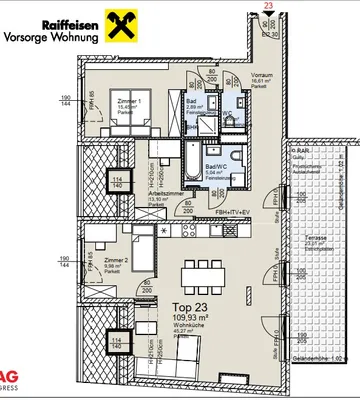 4-Zimmer-Wohnung kaufen in Wien – 110,56 m², € 820.350 – Bild 13 von 15