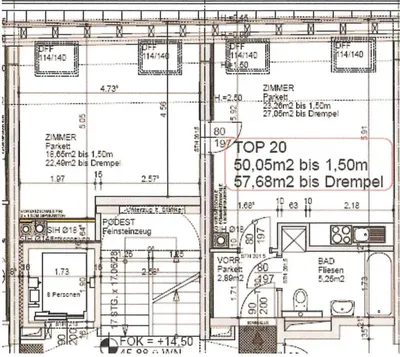 2-Zimmer-Wohnung mieten in Wien – 57 m², € 1.294 – Bild 14 von 14