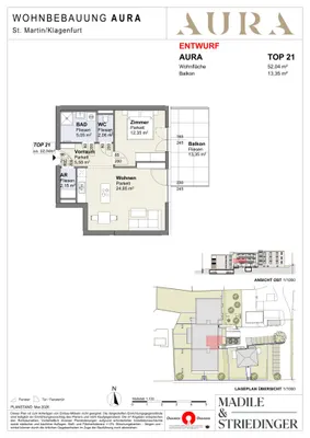 2-Zimmer-Wohnung kaufen in Klagenfurt – 52,32 m² – Bild 4 von 4